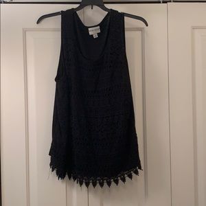Black tank top